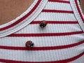 Mariehøne broche - sølv