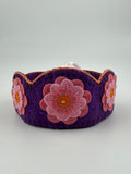 Håndlavet filtkrone - Blomster